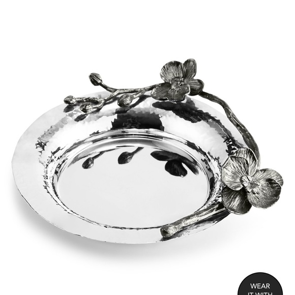 Other - Black Orchid Wine Coaster